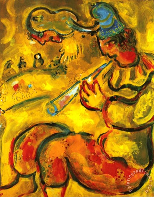 Marc Chagall The Yellow Clown painting - The Yellow Clown print for sale