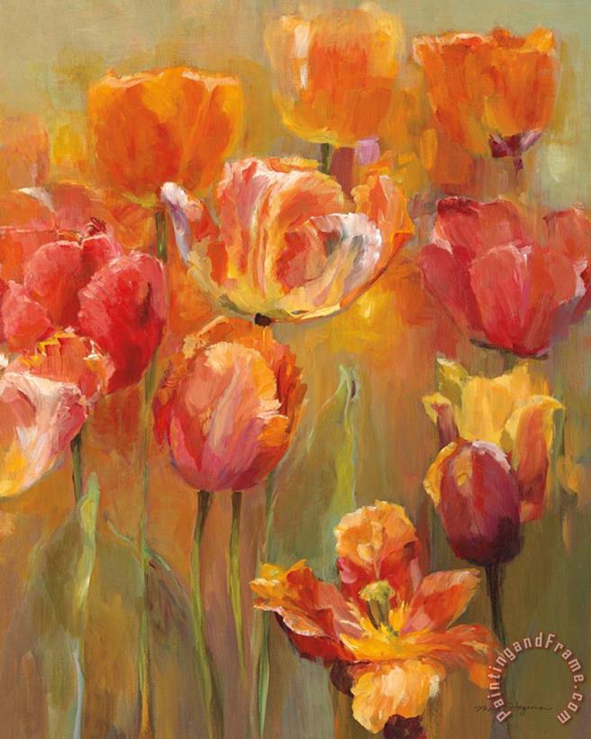 Tulips in The Midst II painting - Marilyn Hageman Tulips in The Midst II Art Print