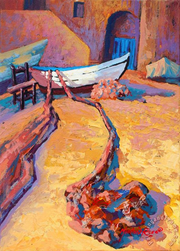 Marion Rose Drying The Nets Art Painting