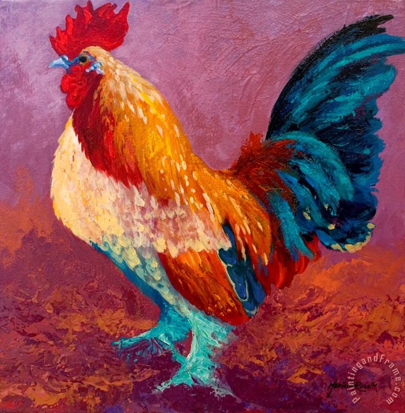 Marion Rose Fancy Pants - Rooster Art Painting