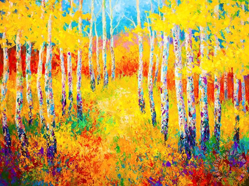 Marion Rose Golden Path Art Painting