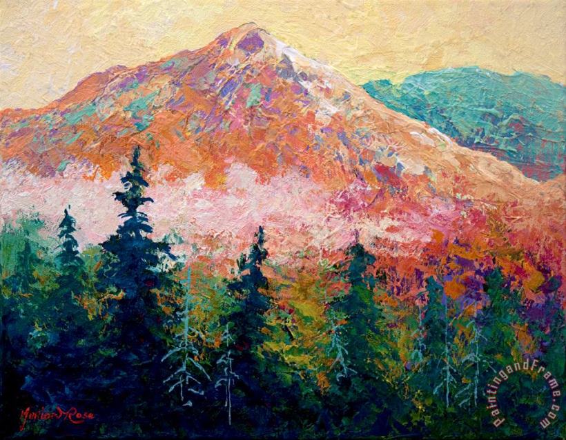 Mountain Sentinel painting - Marion Rose Mountain Sentinel Art Print