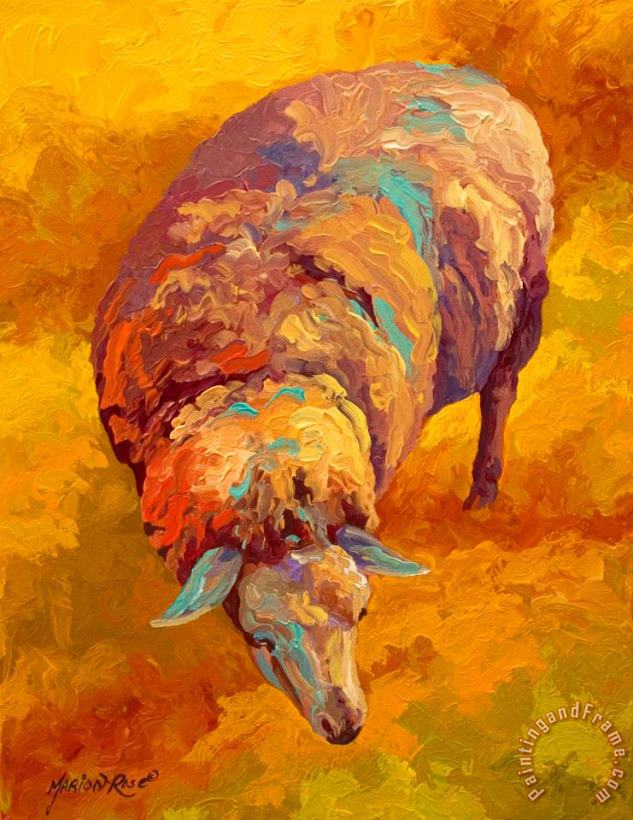 Sheepish painting - Marion Rose Sheepish Art Print