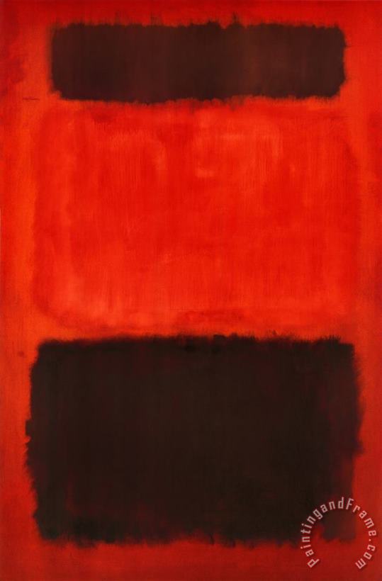 Mark Rothko Brown And Black in Reds 1957 Art Painting