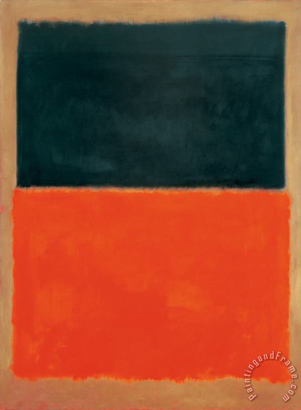 Mark Rothko Green And Tangerine on Red Art Painting