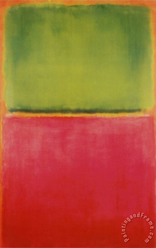 Mark Rothko Green Red on Orange Art Painting