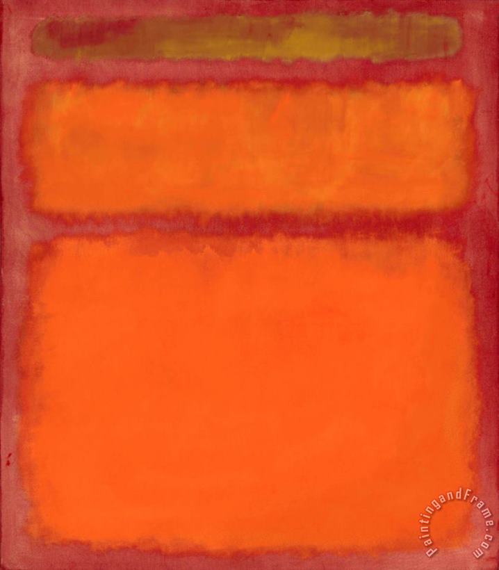 Orange, Red, Yellow, 1961 painting - Mark Rothko Orange, Red, Yellow, 1961 Art Print