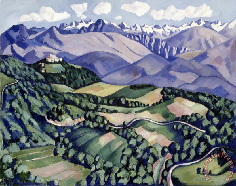 Marsden Hartley Purple Mountains, Vence Art Print