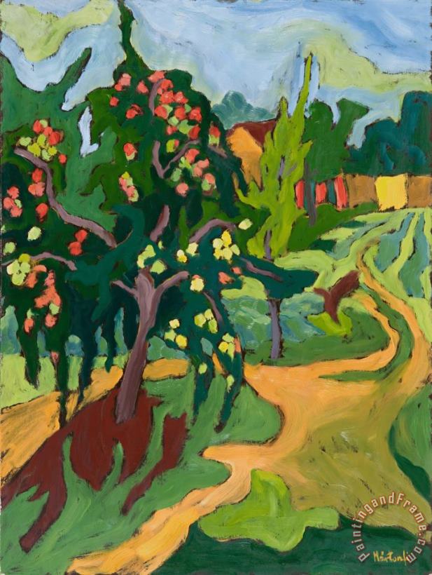 Appletree painting - Marta Martonfi Benke Appletree Art Print