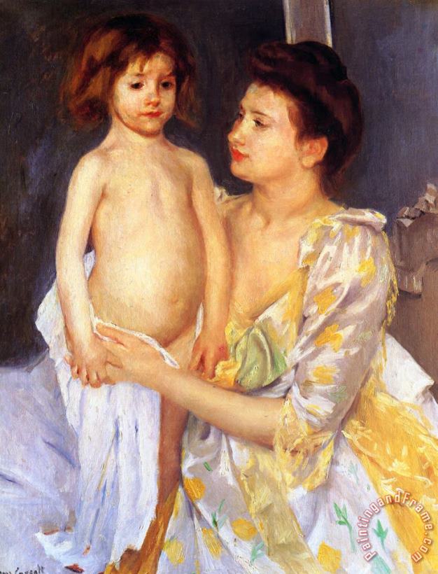 Mary Cassatt Jules Being Dried by His Mother Art Print