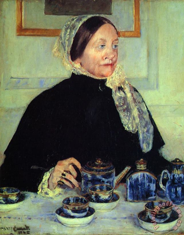 Mary Cassatt Lady at The Tea Table Art Painting