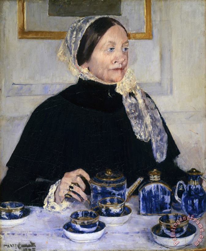 Mary Cassatt Lady at The Tea Table Art Painting