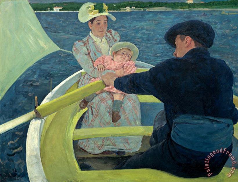 The Boating Party painting - Mary Cassatt The Boating Party Art Print