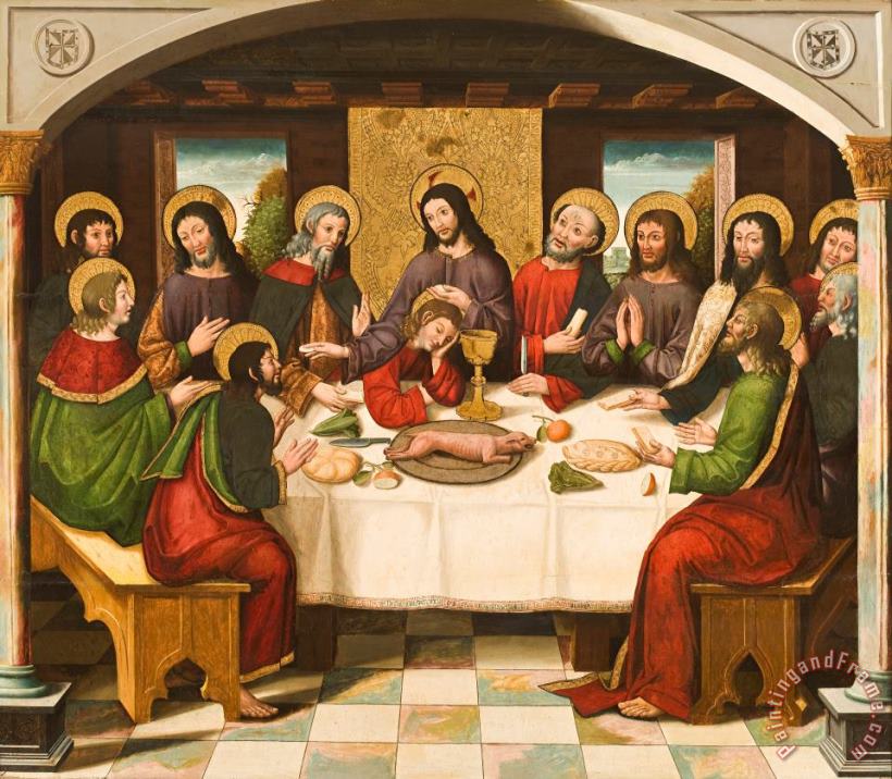 Master of Portillo The Last Supper Art Painting