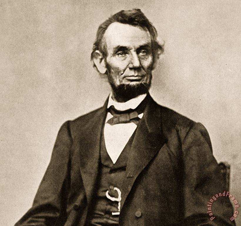 Mathew Brady Portrait Of Abraham Lincoln Art Print