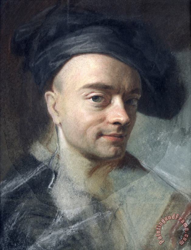 Maurice-Quentin de La Tour Self Portrait Art Print