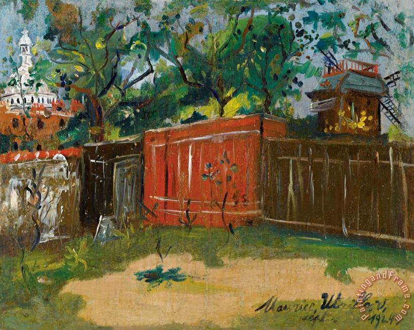Maurice Utrillo Le Moulin De La Galette Art Painting