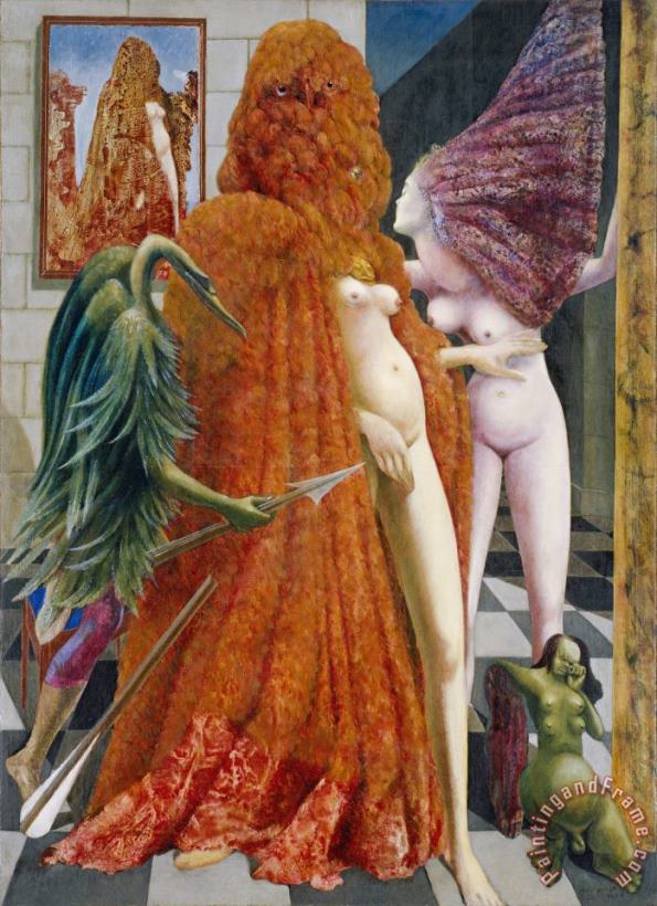 Max Ernst Attirement of The Bride (la Toilette De La Mariee) (l'habillement De L'epousee (de La Mariee) Art Print