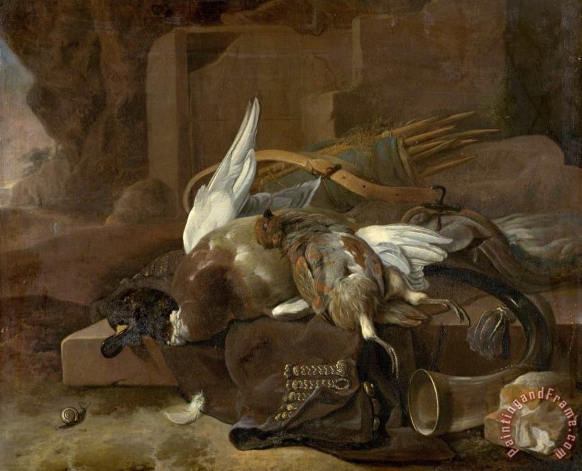 Melchior de Hondecoeter Dead Birds Art Painting