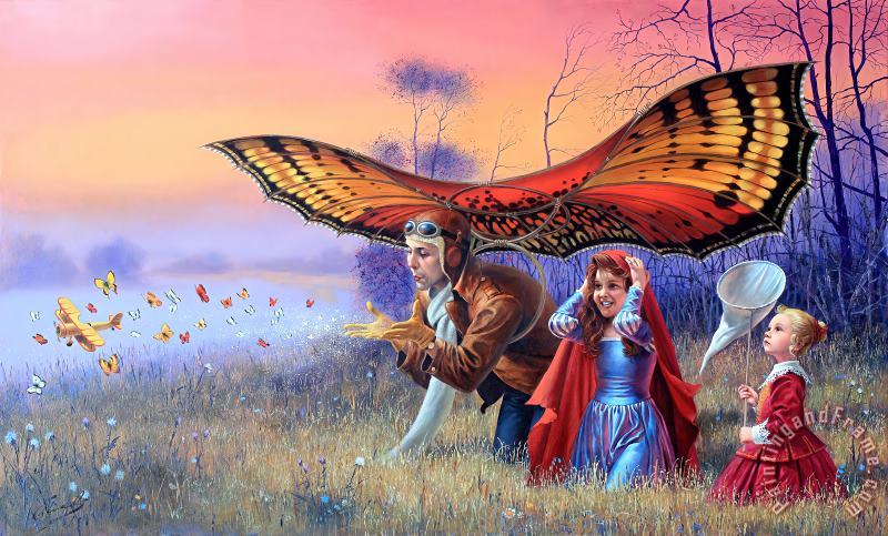 Promises of The Parting Summer painting - Michael Cheval Promises of The Parting Summer Art Print