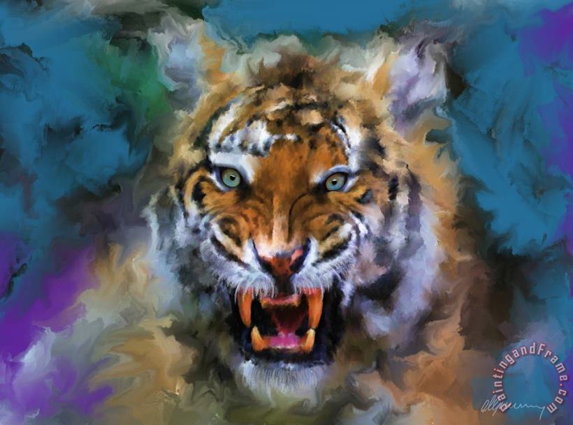 Michael Greenaway Big Cat Dream Art Painting