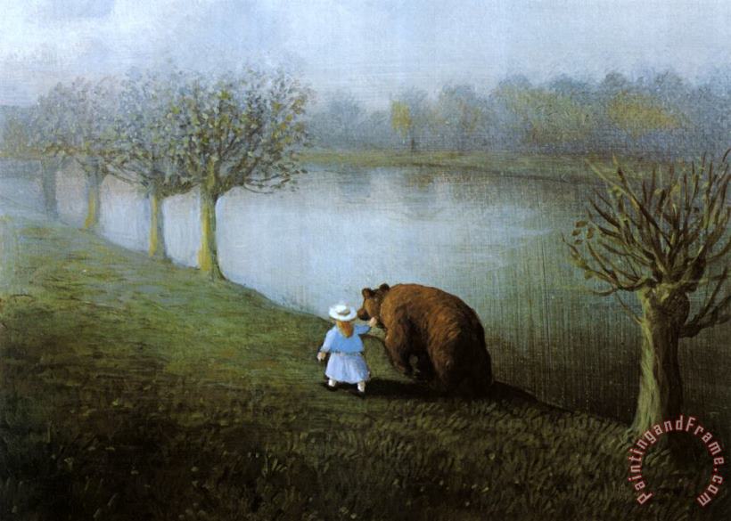 Bear painting - Michael Sowa Bear Art Print