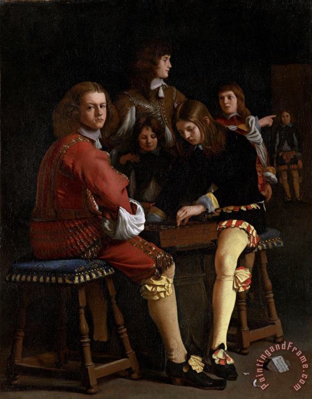 Michael Sweerts The Draughts Players Art Print
