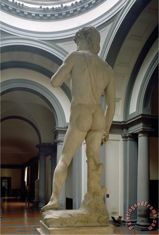 Michelangelo Buonarroti David View From Behind 1504 Art Print