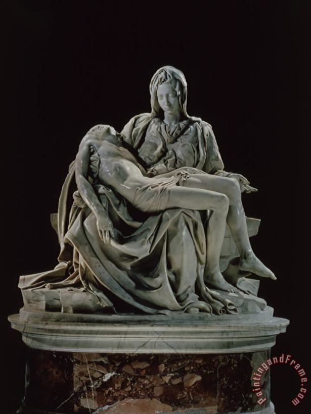 Michelangelo Buonarroti Piet1496 Marble Sculpture Saint Peter S Rome Art Print