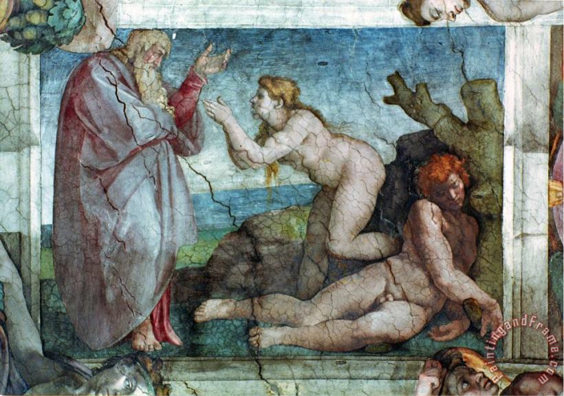Michelangelo Buonarroti Sistine Chapel Ceiling Creation Of Eve With Four Ignudi 1511 Painting Sistine Chapel Ceiling Creation Of Eve With Four