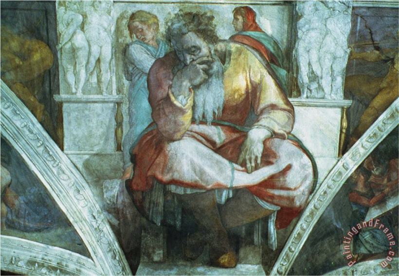 Michelangelo Buonarroti Sistine Chapel Ceiling The Prophet