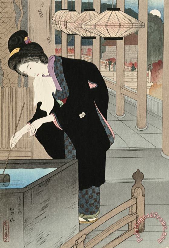 Miki Suizan Visiting Kiyomizu Temple (kiyomizu Mode) Art Print