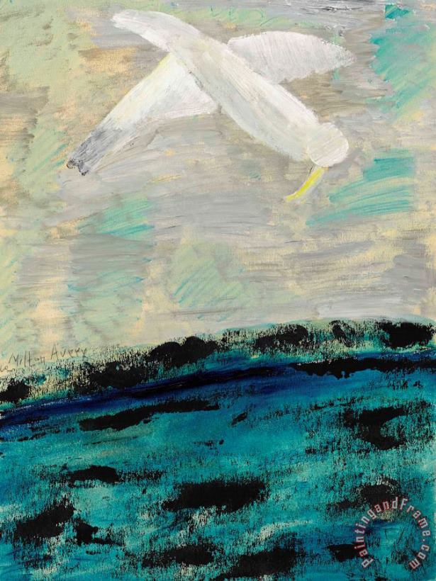 Plunging Bird painting - Milton Avery Plunging Bird Art Print