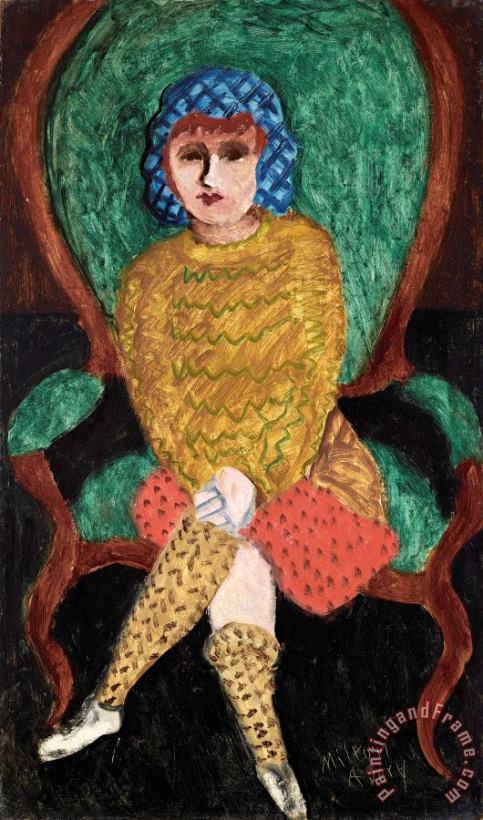 Young Girl, 1931 painting - Milton Avery Young Girl, 1931 Art Print