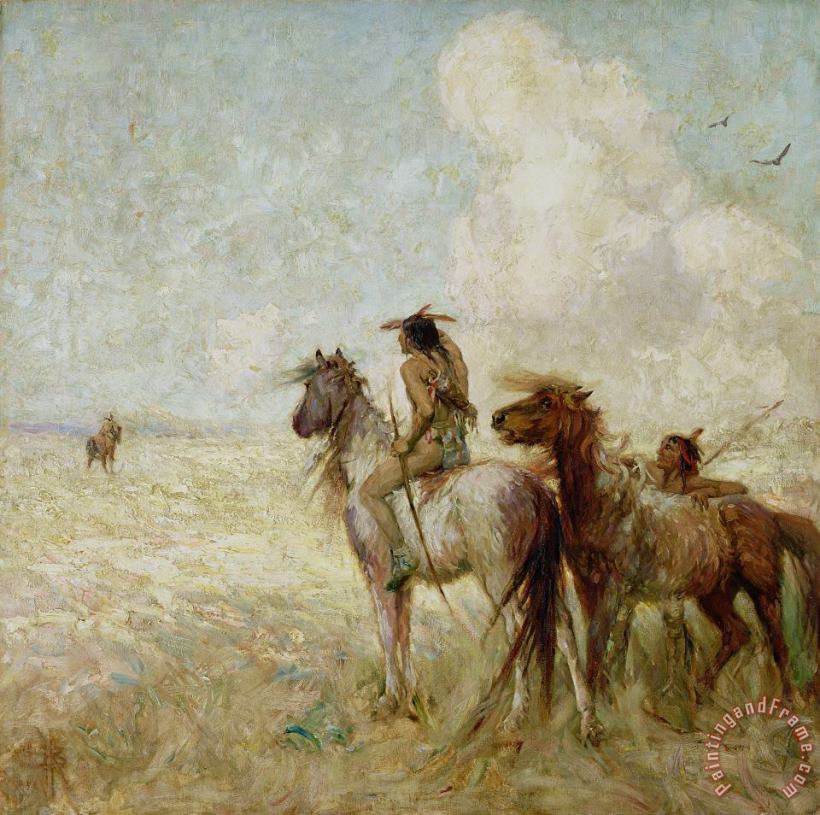 Nathaniel Hughes John Baird The Bison Hunters Art Painting