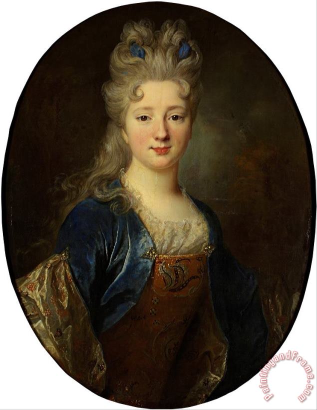 Nicolas de Largilliere Female Portrait Art Painting