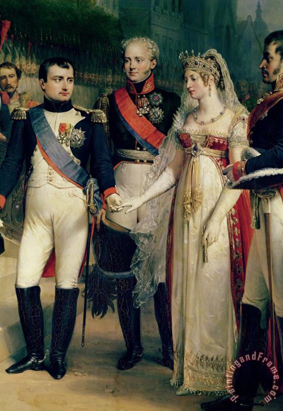 Nicolas Louis Francois Gosse Napoleon Bonaparte Receiving Queen Louisa of Prussia Art Painting
