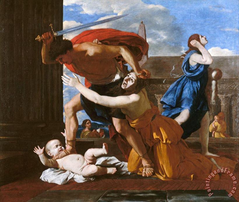 Nicolas Poussin Le Massacre Des Innocents Art Painting