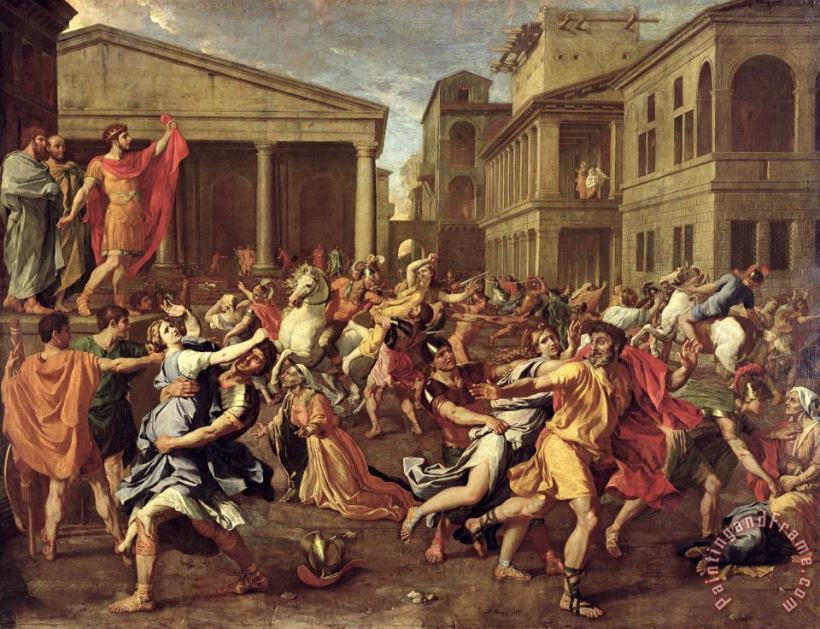 Nicolas Poussin The Rape of the Sabines Art Painting