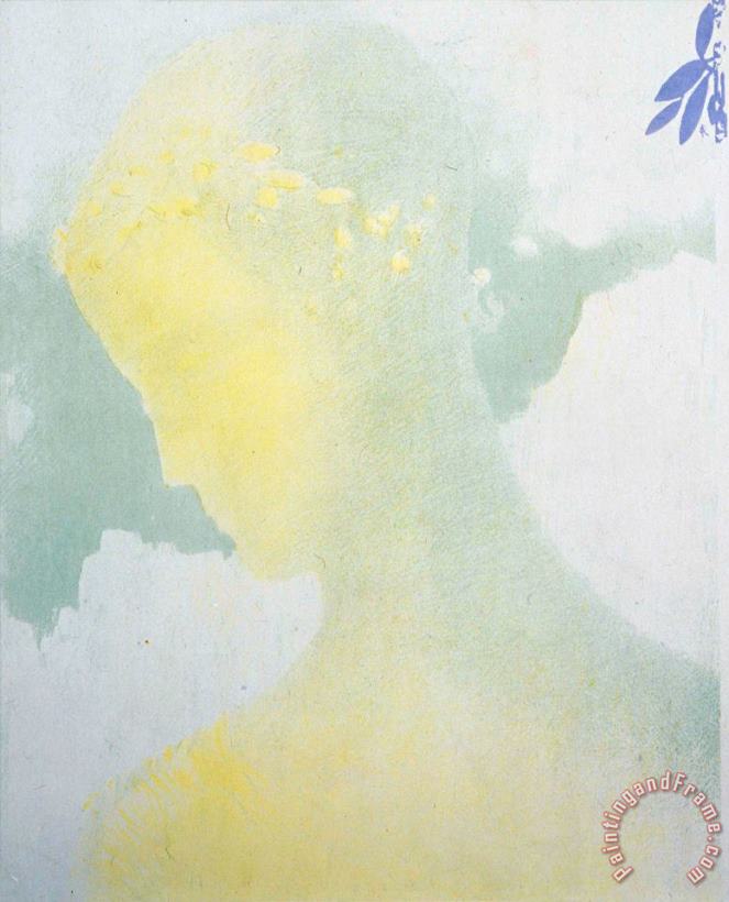Beatrice painting - Odilon Redon Beatrice Art Print