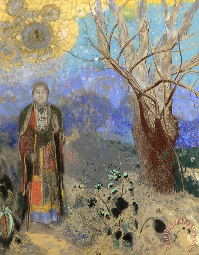 Odilon Redon Buddha Art Painting
