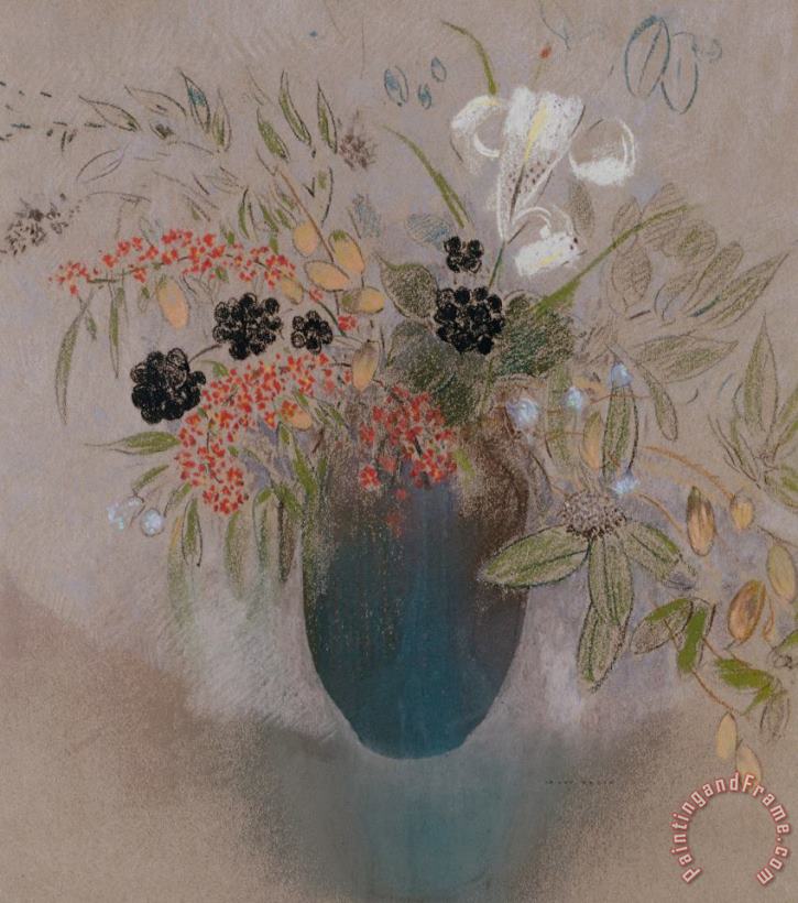 Odilon Redon Flowers In A Vase Art Print