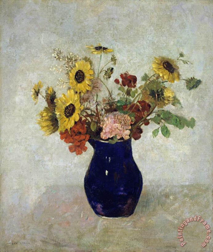 Odilon Redon Vase De Fleurs Art Painting