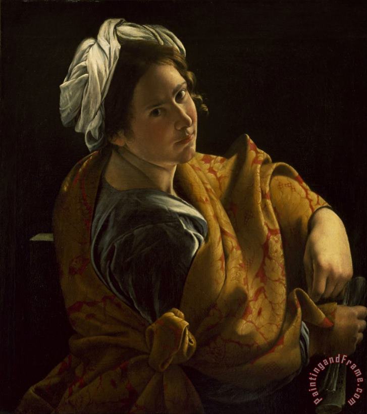 Orazio Gentileschi Portrait of a Young Woman As a Sibyl Art Print