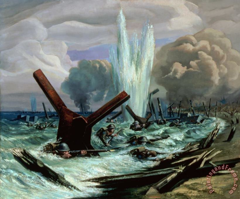 Orville Norman Fisher D Day Art Painting