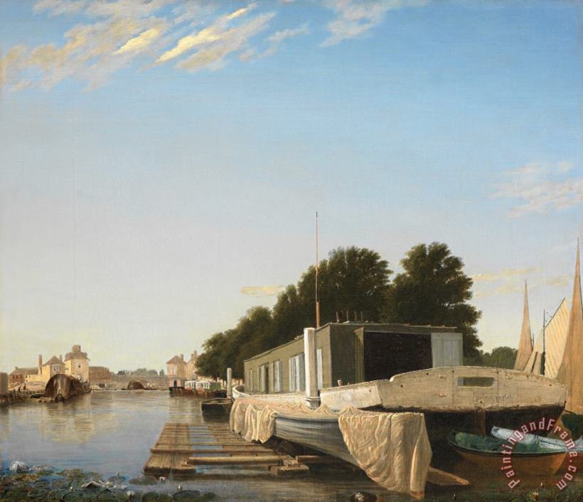 Barges at a Mooring painting - Others Barges at a Mooring Art Print