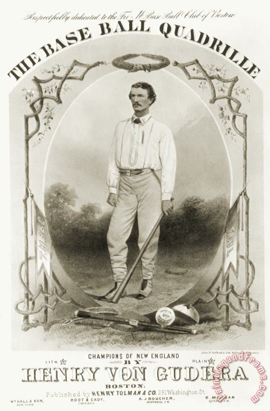 Baseball, 1867 painting - Others Baseball, 1867 Art Print