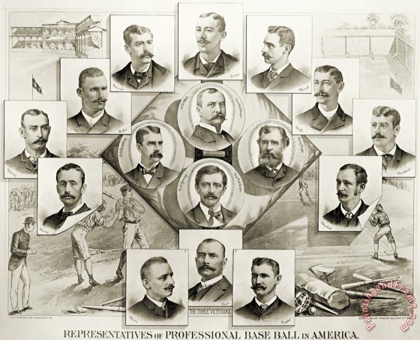 Baseball, 1894 painting - Others Baseball, 1894 Art Print