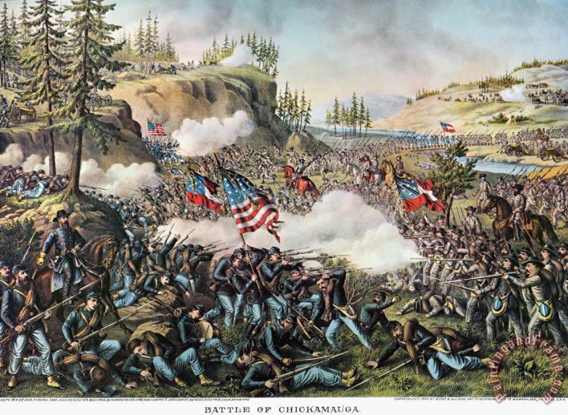 Others Battle Of Chickamauga 1863 Art Painting