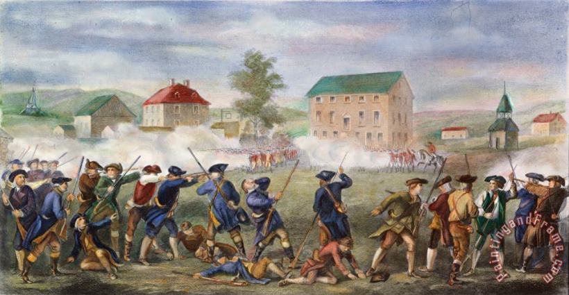 Others Battle Of Lexington, 1775 Art Painting